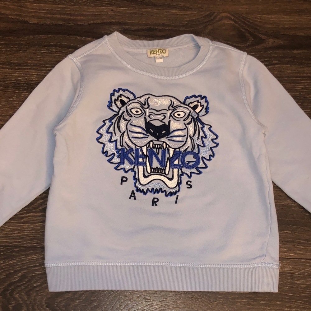 Kenzo Kids Light Blue Tiger Sweatshirt